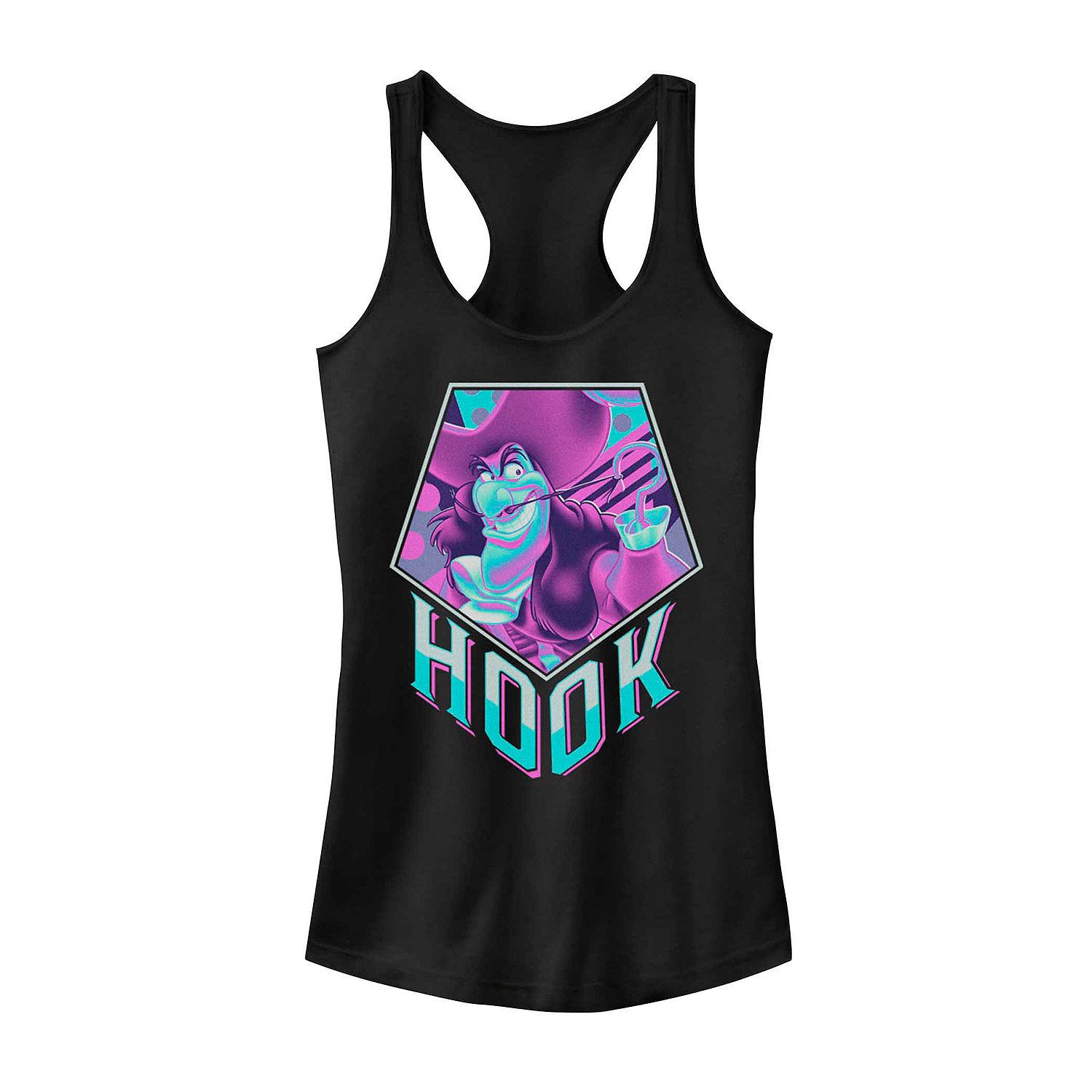 Photo 1 of Juniors' Disney's Hook Pop Art Logo Tank