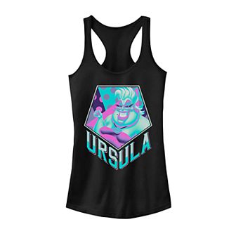Juniors' Disney's Ursula Pop Art Logo Tank Top