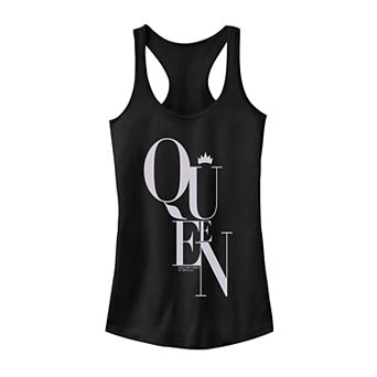Juniors' Disney's Villains Queen Letter Stack Tank Top