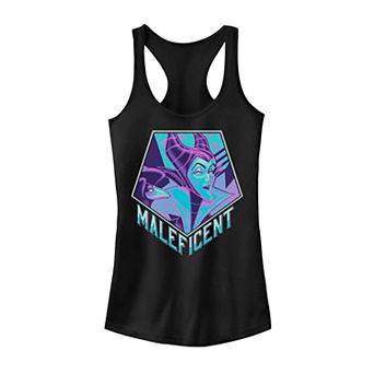 Juniors' Disney's Villains Maleficent Pop Art Logo Tank Top