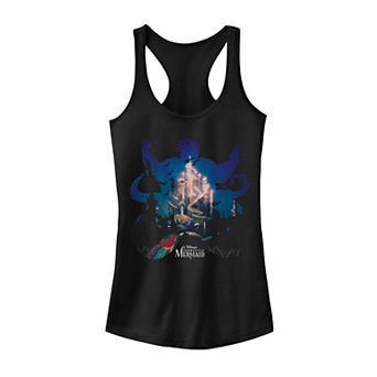 Juniors' Disney's The Little Mermaid Ursula Silhouette Fill Tank Top