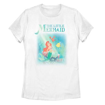 Juniors' Disney's The Little Mermaid Retro Poster Tee