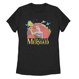 Juniors' Disney's The Little Mermaid Classic Movie Logo Tee