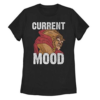 Juniors' Disney's Beauty And The Beast Current Mood Tee