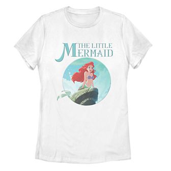 Juniors' Disney's The Little Mermaid Classic Wave Splash Poster Tee