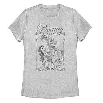 Juniors' Disney's Beauty And The Beast Belle Books Tee