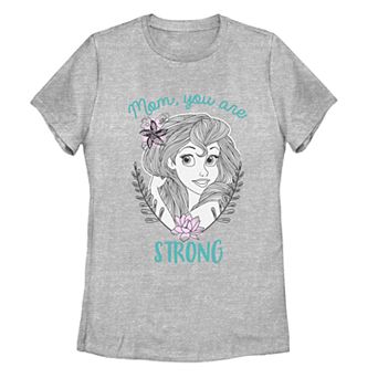 Juniors' Disney's The Little Mermaid Mom You Are Strong Tee