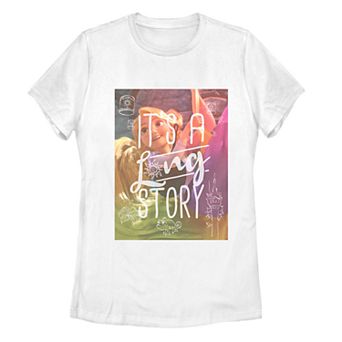 Disney's Tangled Juniors' Long Story Poster Tee
