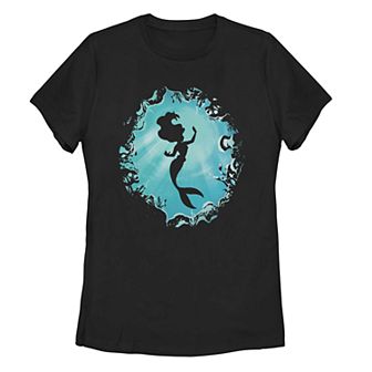 Disney's The Little Mermaid Juniors' Grotto Silhouette Tee