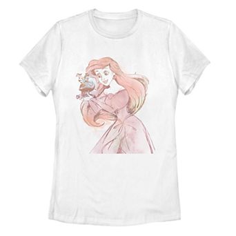 Disney's The Little Mermaid Ariel Juniors' Watercolor Tee
