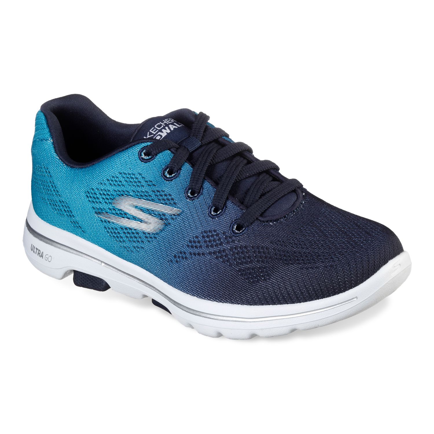 turquoise skechers go walk