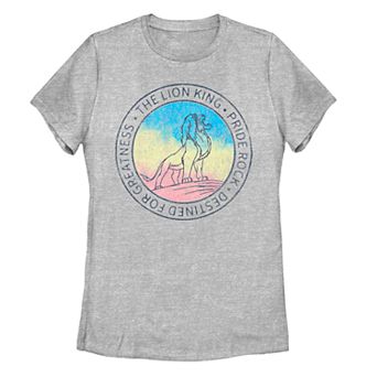 Juniors' Disney's Lion King Rainbow Destined For Greatness Tee