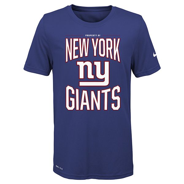 Boys 8-20 NFL New York Giants Short Sleeve Property Of Tee