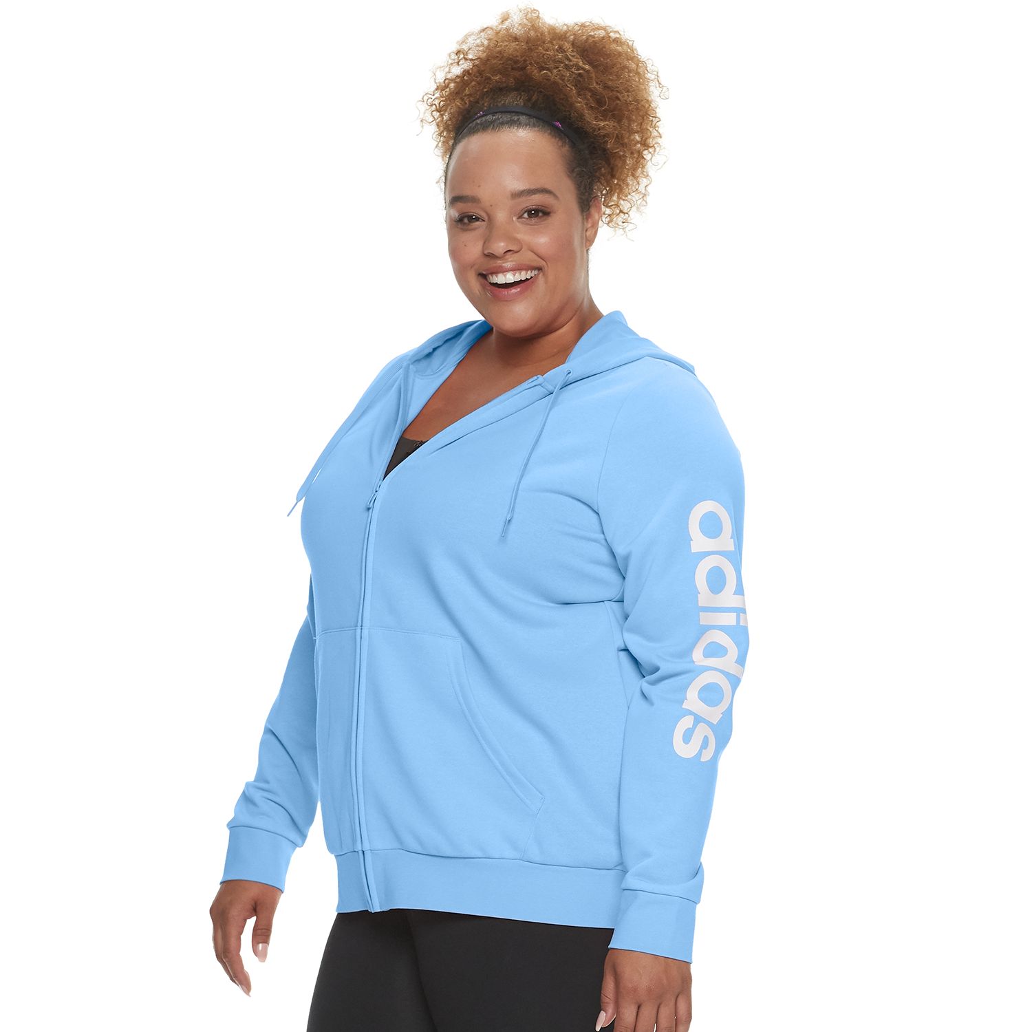 adidas hoodie women's plus size