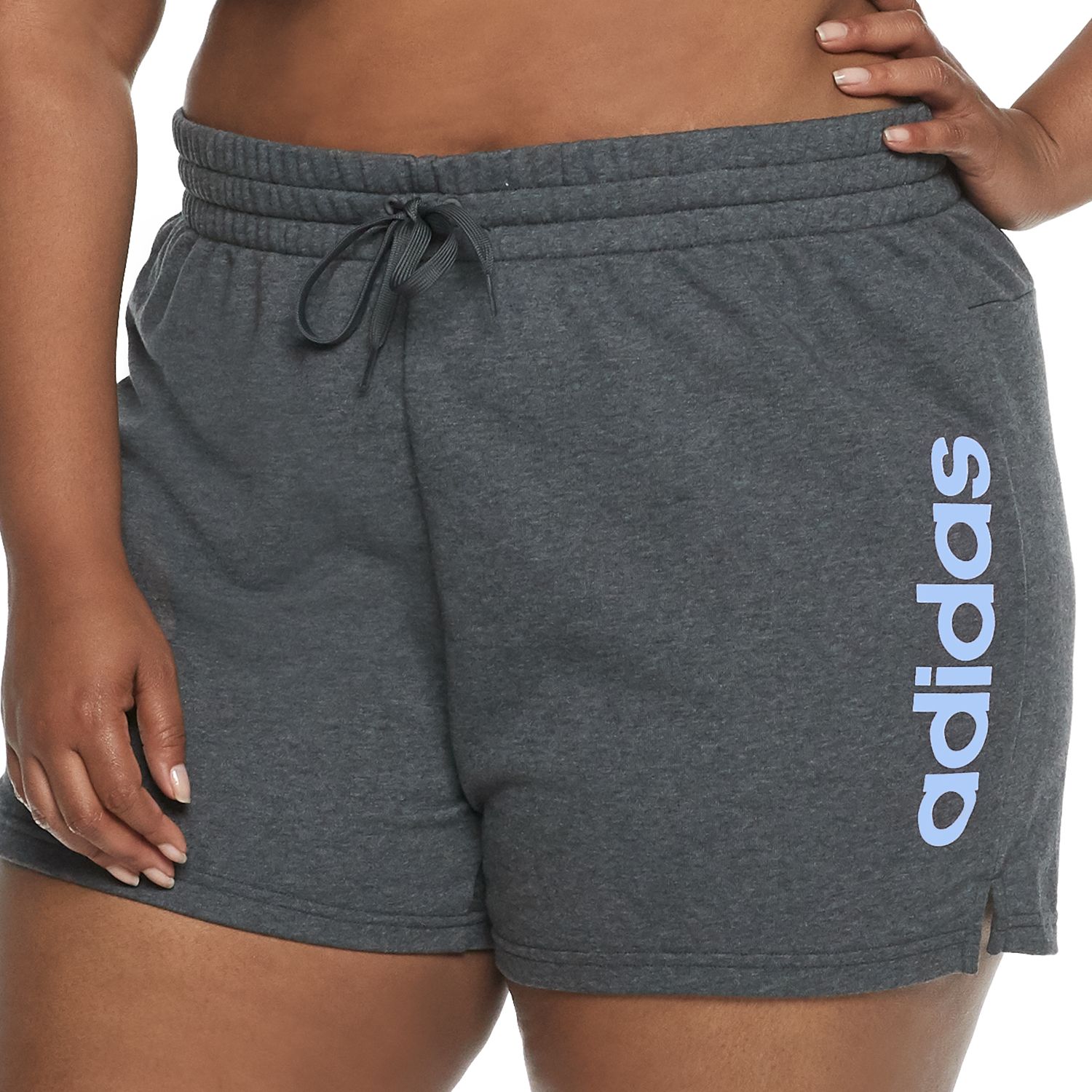 adidas women's plus size shorts