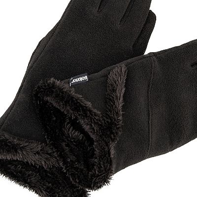 Women's isotoner SmartDRI Lined Stretch Fleece Gloves with Overlap