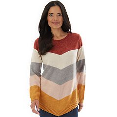 Petite Apt. 9® Varsity Stripe Boatneck Pullover Sweater