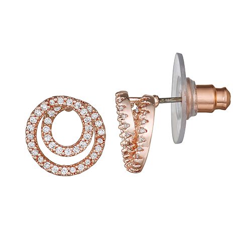 Womens Dana Buchman Swirl Stud Earrings