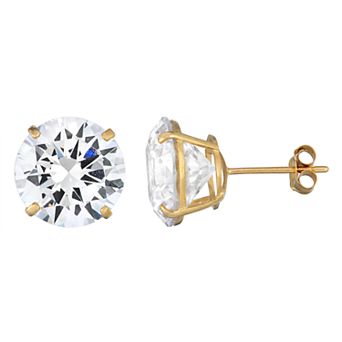 Forever 14K Gold Cubic Zirconia Stud Earrings