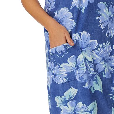 Plus Size Stan Herman Floral Vintage Terry Shower Wrap