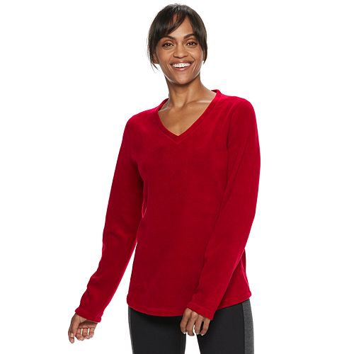 Women's Tek Gear Micro Fleece V-Neck