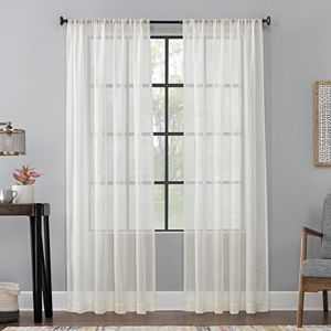 Scott Living 1 Panel Santo Ikat Textured Sheer Window Curtain