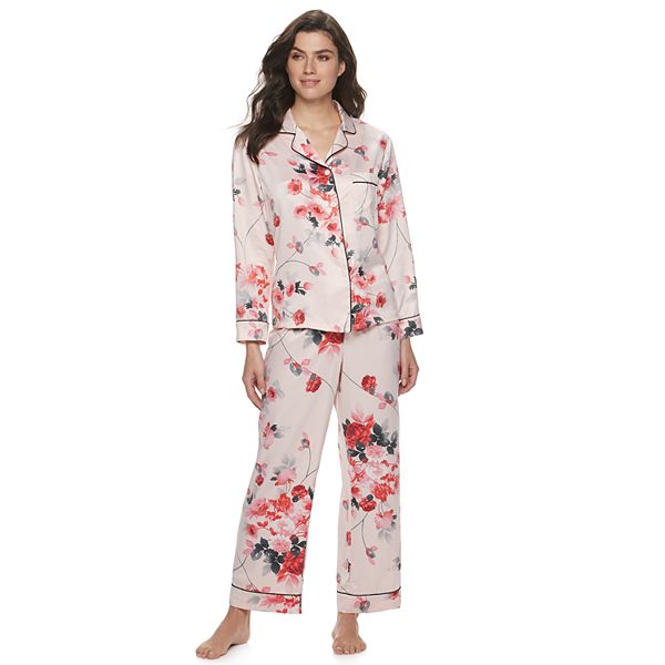 Women's Apt. 9® Floral Print Long Pajama Set