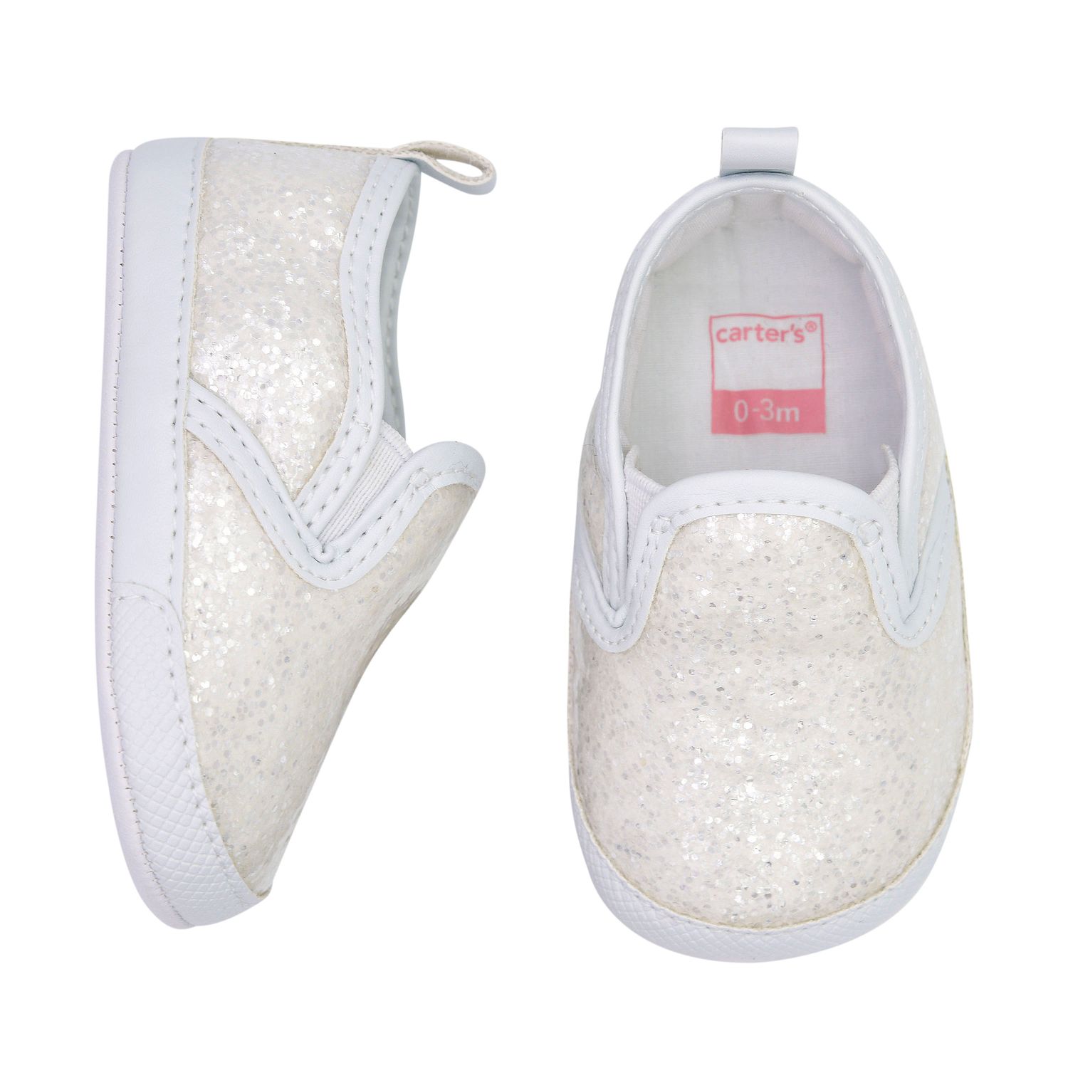 glitter slip on shoes girls