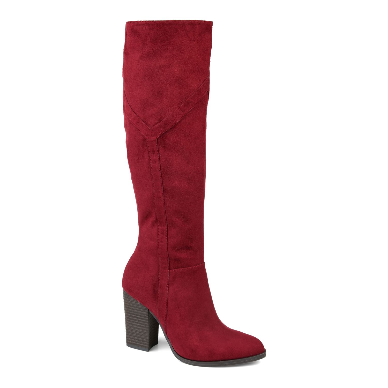 womens tall red boots