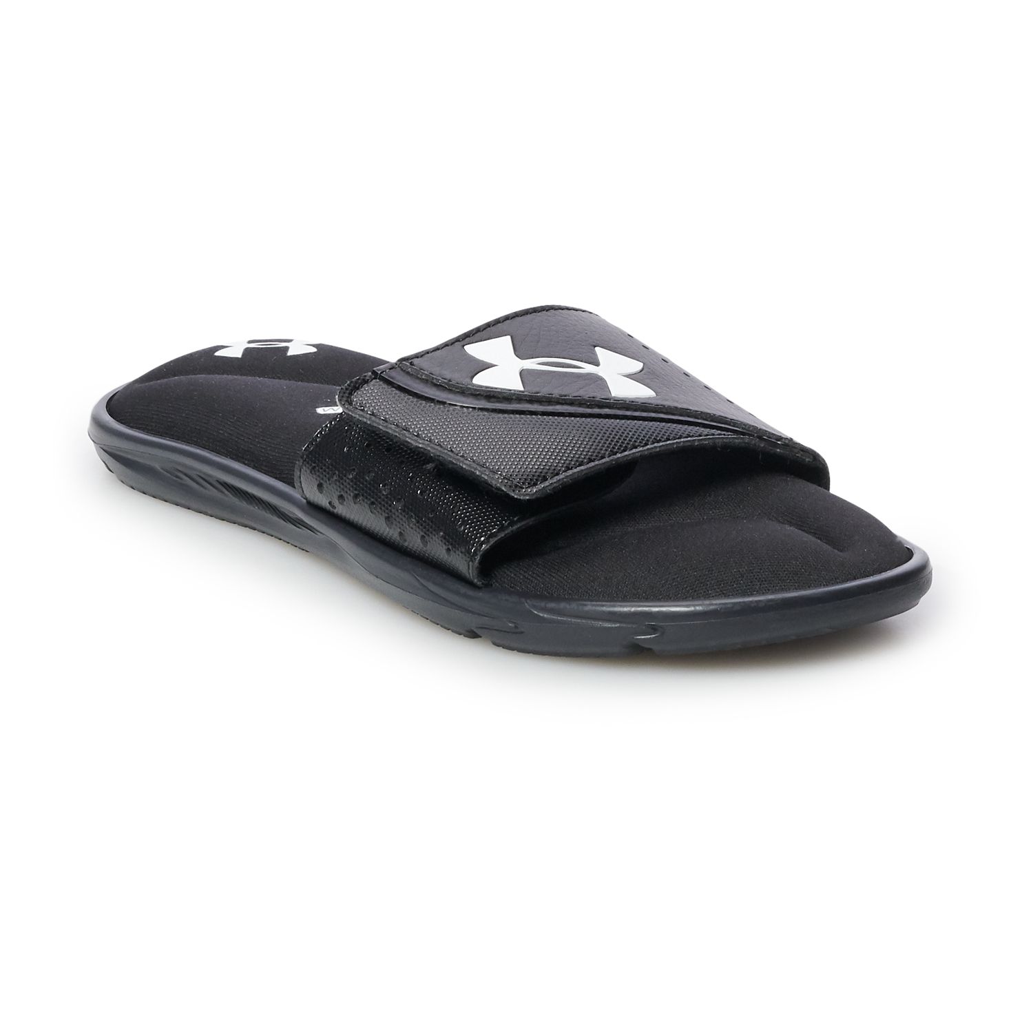 boys under armour flip flops