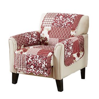Great Bay Home Patchwork Scalloped Chair Furniture Protector