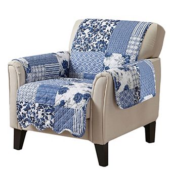 Great Bay Home Patchwork Scalloped Chair Furniture Protector