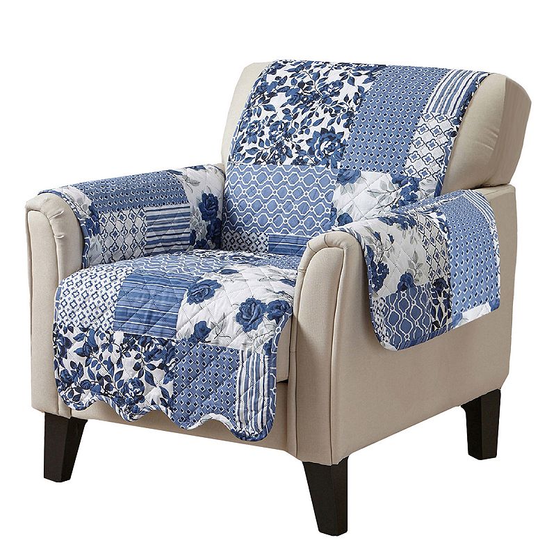 68147644 Great Bay Home Patchwork Scalloped Chair Furniture sku 68147644