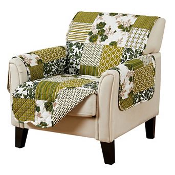 Great Bay Home Patchwork Scalloped Chair Furniture Protector