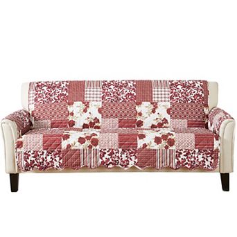 Great Bay Home Patchwork Scalloped Sofa Furniture Protector