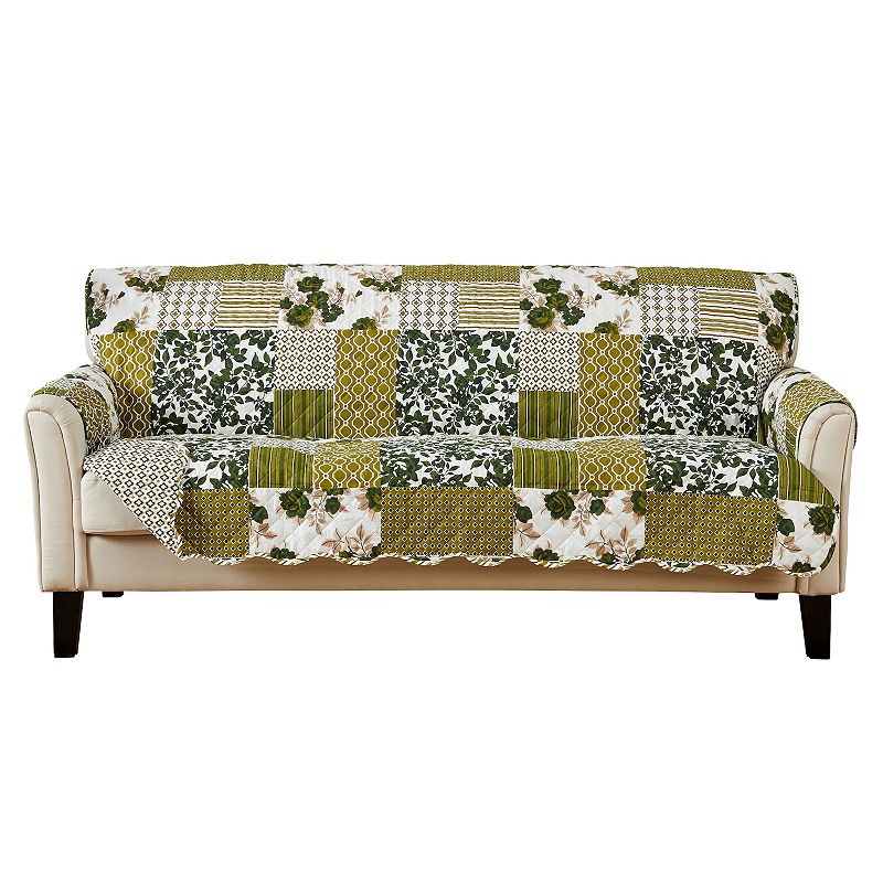 74359381 Great Bay Home Patchwork Scalloped Sofa Furniture  sku 74359381