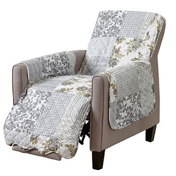 Great Bay Home Patchwork Scalloped Recliner Furniture Protector
