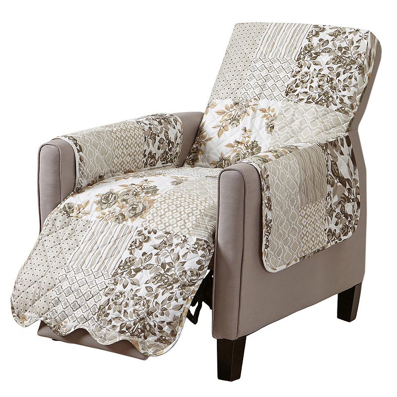51104775 Great Bay Home Patchwork Scalloped Recliner Furnit sku 51104775