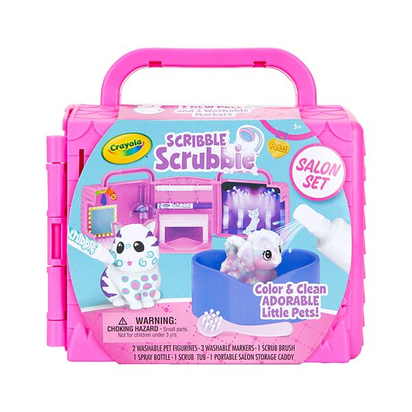  Crayola Scribble Scrubbie Pets Carnival Playset, Pet Grooming  Toy, Animal Toys for Girls & Boys, Gift for Kids, Ages 3, 4, 5 : Everything  Else