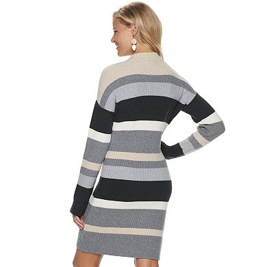 Women's Sonoma Goods For Life® Long Sleeve Mock Neck Sweater Dress