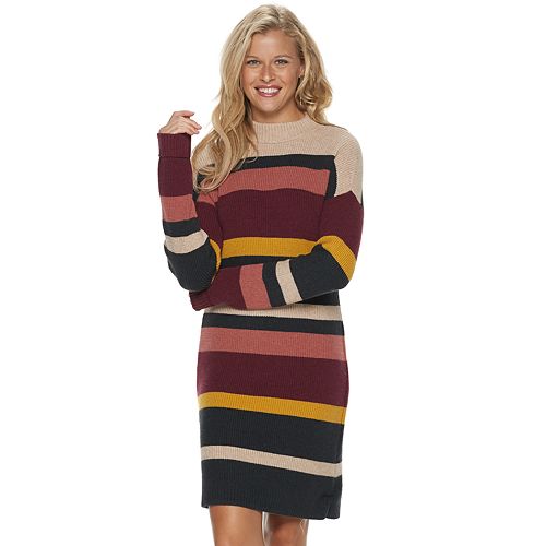 Women's SONOMA Goods for Life® Long Sleeve Mock Neck Sweater Dress