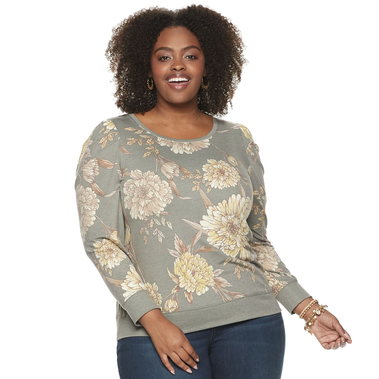 kohls plus size sweatshirts