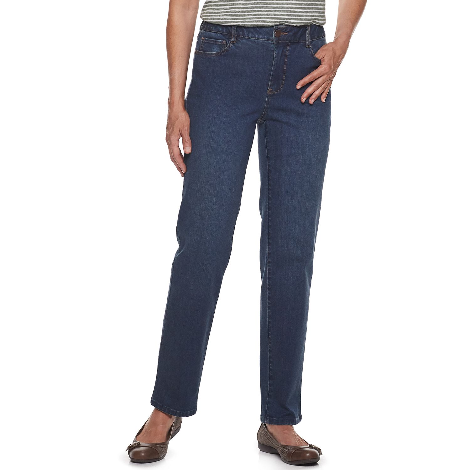 croft and barrow elastic waist jeans