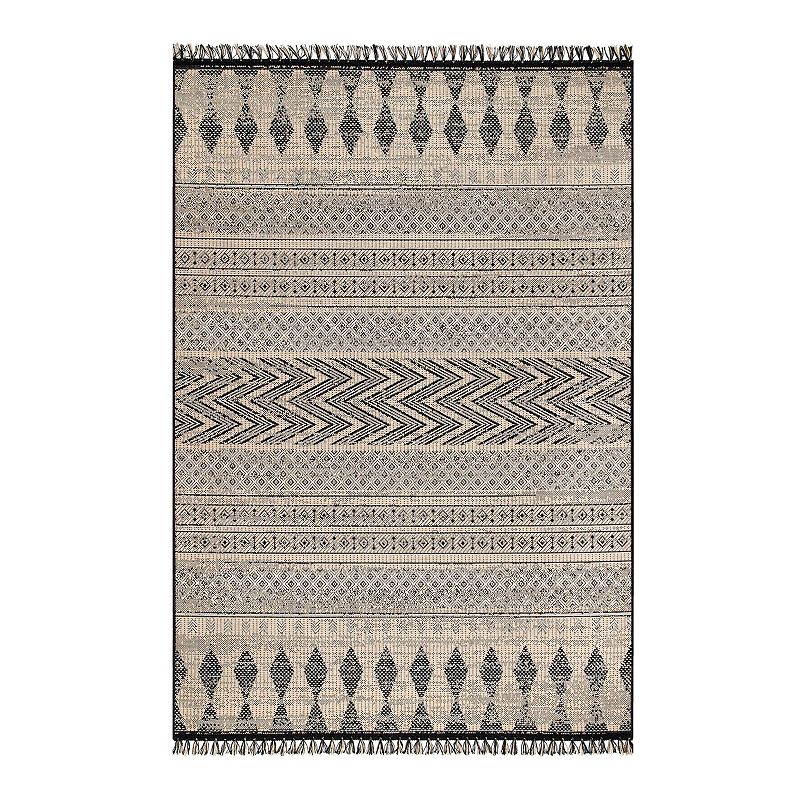 nuLOOM Modern Aztec Nicki Area Rug, Grey, 9X12.5 Ft