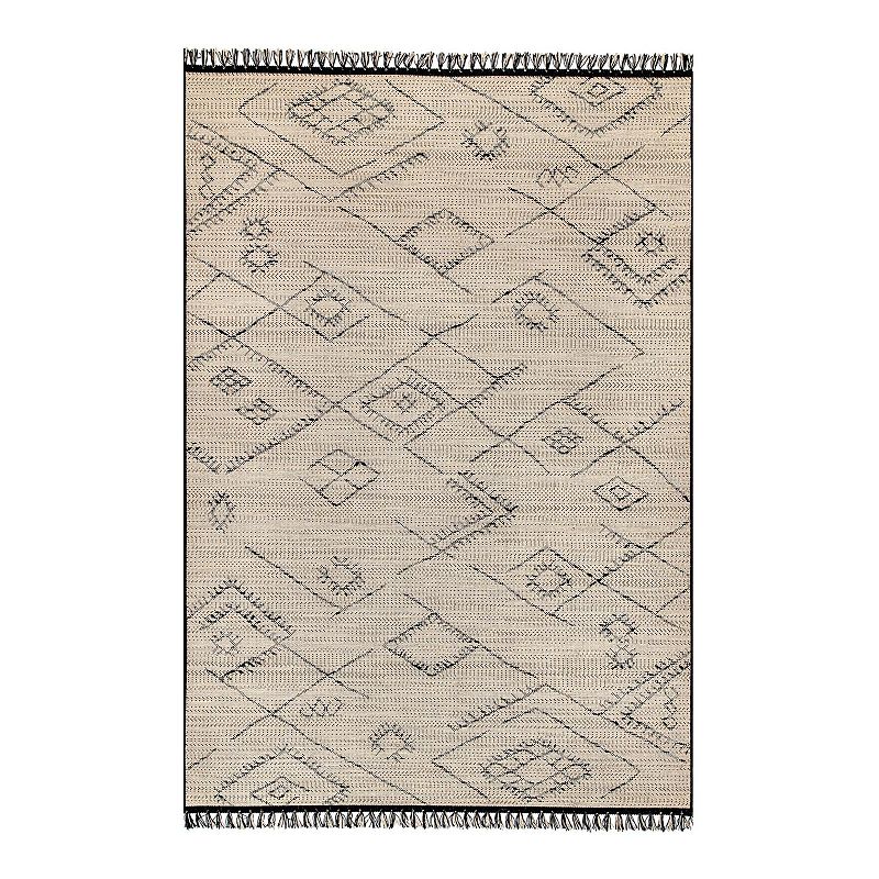 nuLOOM Modern Moroccan Norah Area Rug, Lt Beige, 9X12.5 Ft