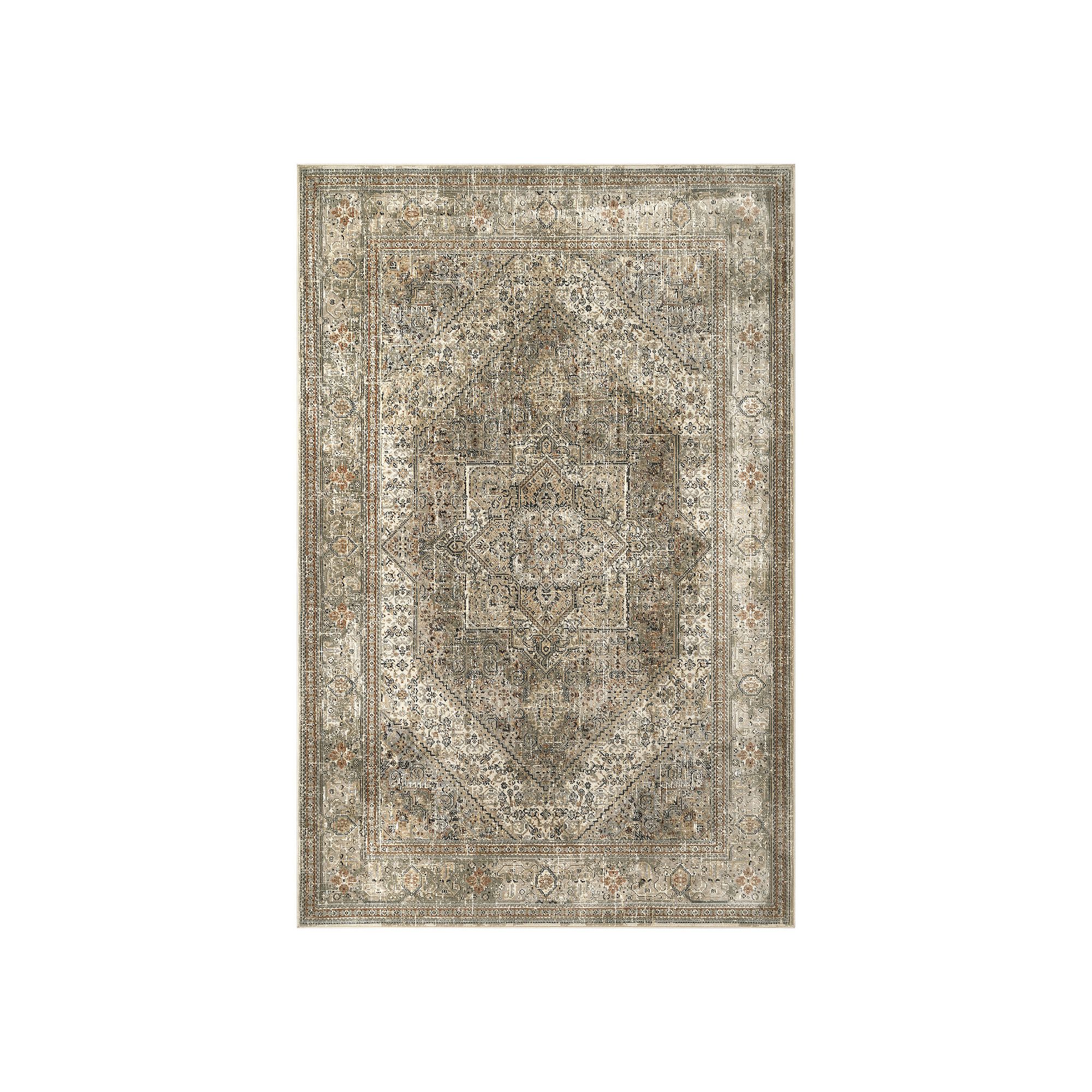 nuLOOM Traditional Carol Medallion Area Rug, Beige