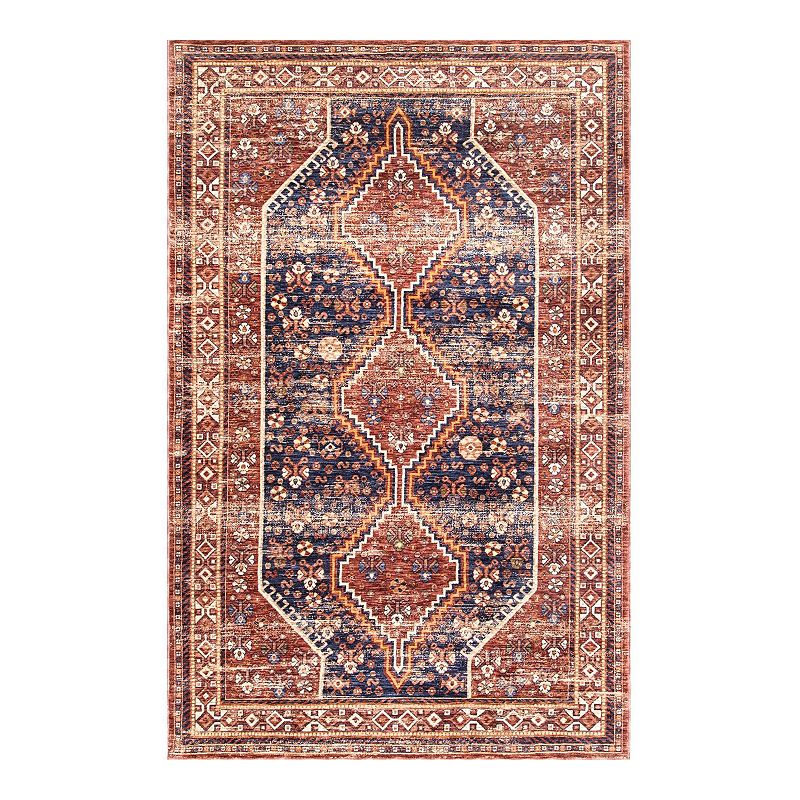 nuLOOM Vintage Idalia Overdyed Area Rug, Orange, 9X12 Ft