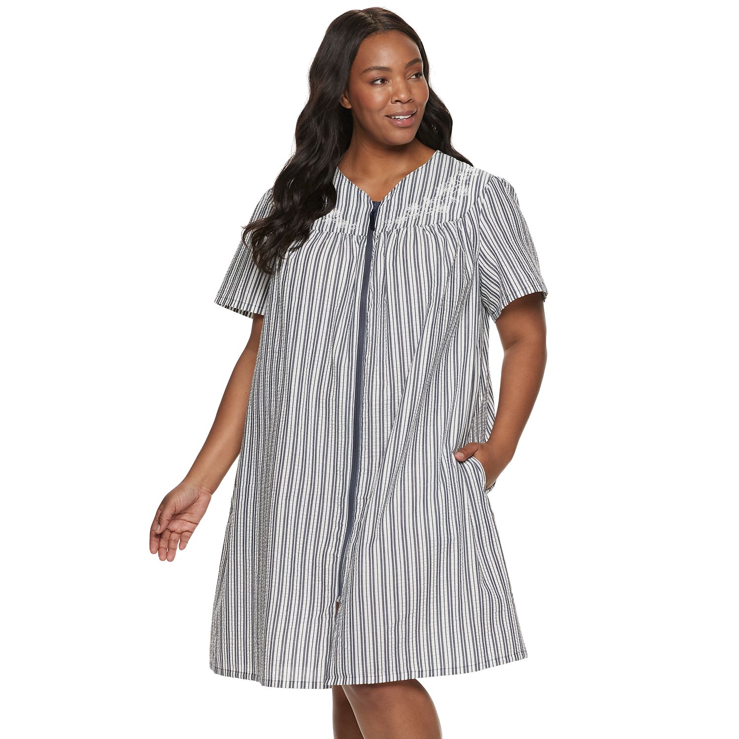 women's house coats plus size