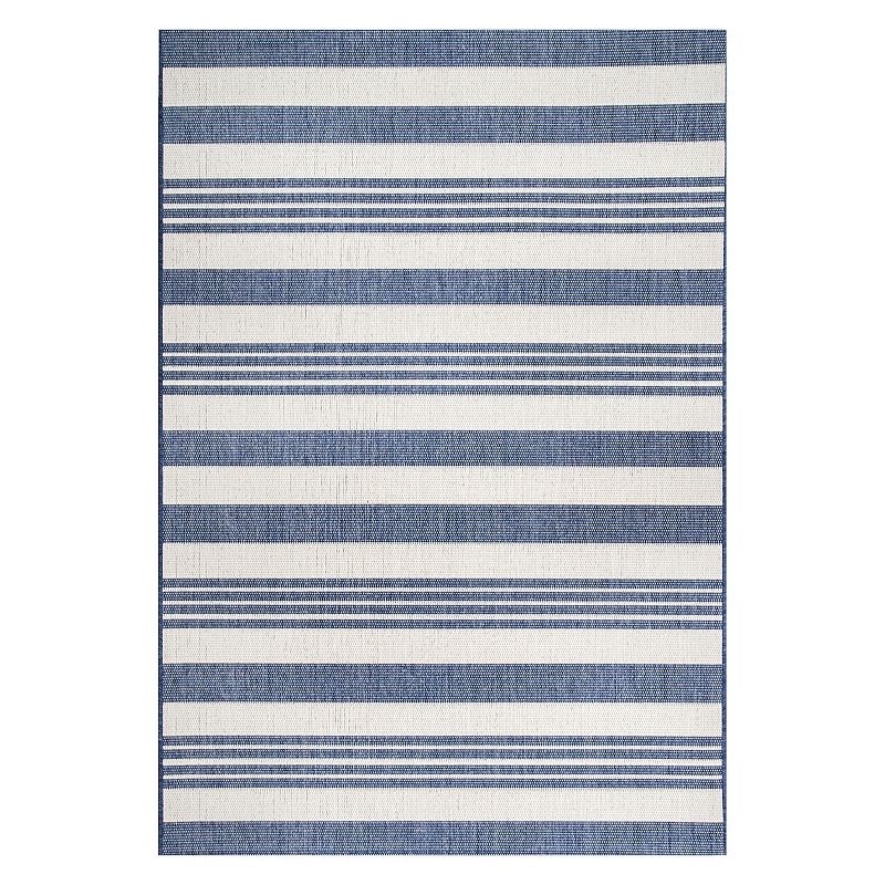 nuLOOM Outdoor Robin Area Rug, Blue, 8X10 Ft