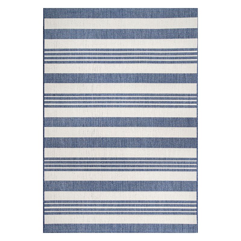 nuLOOM Outdoor Robin Area Rug, Blue, 10X14 Ft